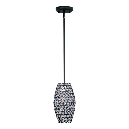 Maxim Three Light Bronze Beveled Crystal Glass Down Pendant 39882BCBZ